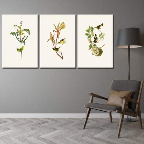 Nordic small flowers and plant decorative canvas paintings 3 pieces Modular Wallpapers Poster Print for living room Home Decor