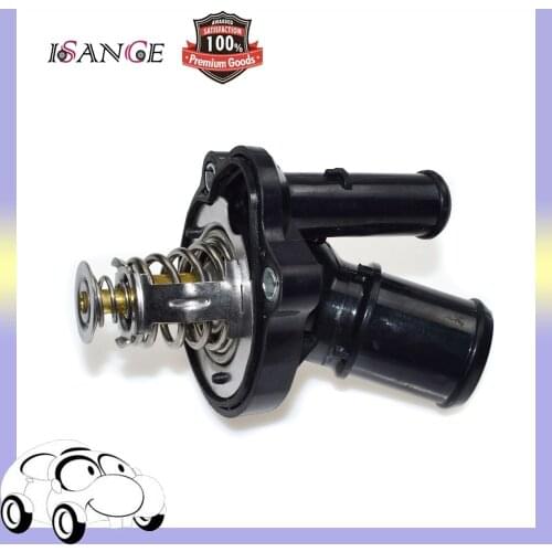 ISANCE Engine Coolant Thermostat Assembly 48708 For Ford Escape Fusion Transit Connect Ranger Mazda 3 5 6 CX-7 Tribute