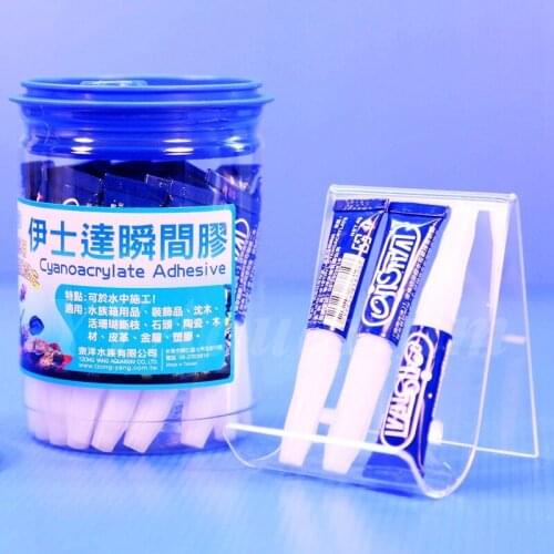 Wholesale Aquarium Instant Cyanoacrylate Adhesive Fixed Glue for Coral Reel Rock Moss Plants Nontoxic 4g 5-10-25PCS