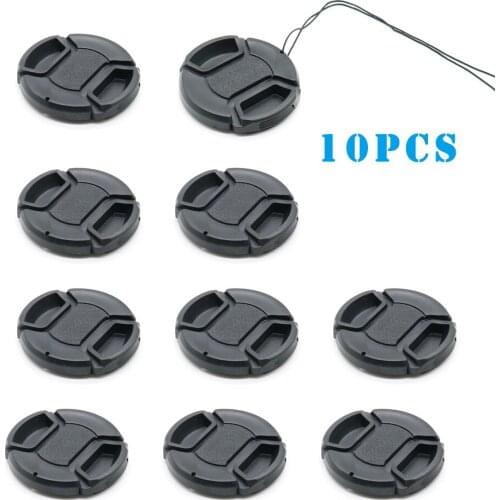 10X 52mm Center Pinch Snap-on Front Lens Cap hood Cover for Nikon Canon Sony lens cap Protector New Camera Cover
