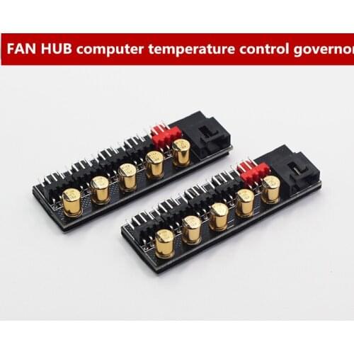 Motherboard 4Pin pin PWM hub FAN HUB computer temperature control governor chassis fan controller