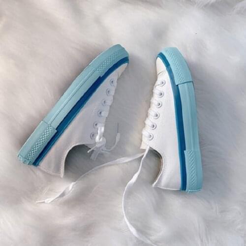 2021 summer new womens canvas shoes Korean cloth shoes all-match Japanese white shoes