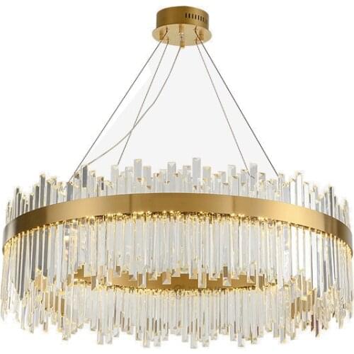 The new modern minimalist living room dining room bedroom villa cafe shop crystal chandelier lamps