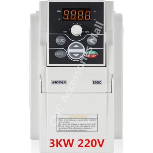 Original VFD Inverter E550-2S0030 AC220V Frequency Inverter 3kw 1000HZ E550 Inverter