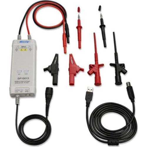 Micsig Oscilloscope 1300V 100MHz High Voltage Differential Probe kit 3.5ns Rise Time Oscilloscope Probe Parts Accessories