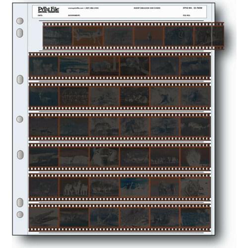 25x Print File Archival 35mm 135 Negative Preservers Pages Sleeves Film 35-7BXW Darkroom Accessories