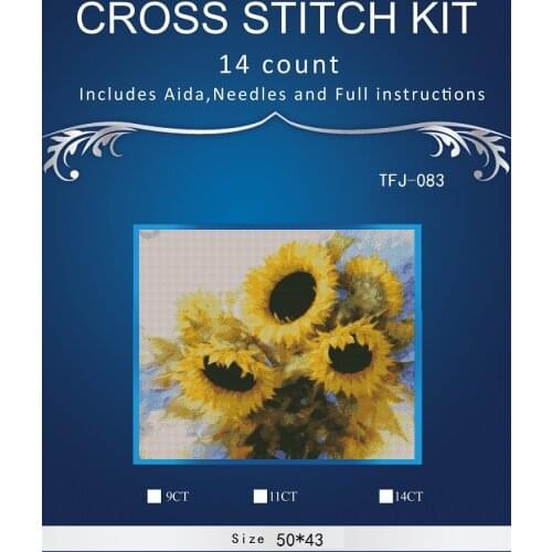 Wild Animals shelf Exquisite Handmade Needlework Embroidery DIY DMC Cross Stitch Kits Crafts 14CT Unprinted Home Decor 66