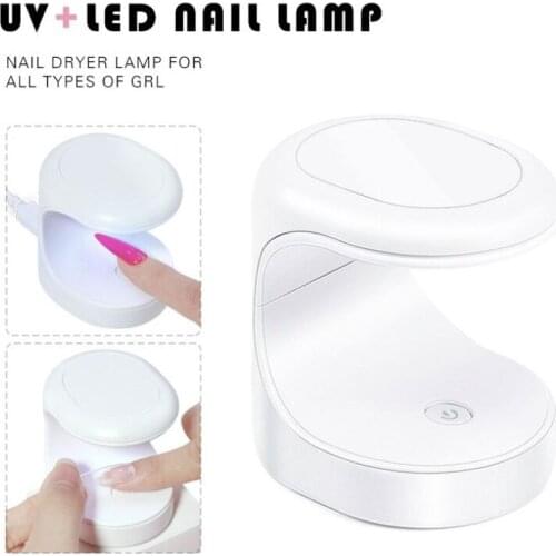 Portable Phototherapy Machine Mini Nail Light Therapy Lamp Usb Sun Lamp Led Quick-drying Nail Polish Baking Lamp