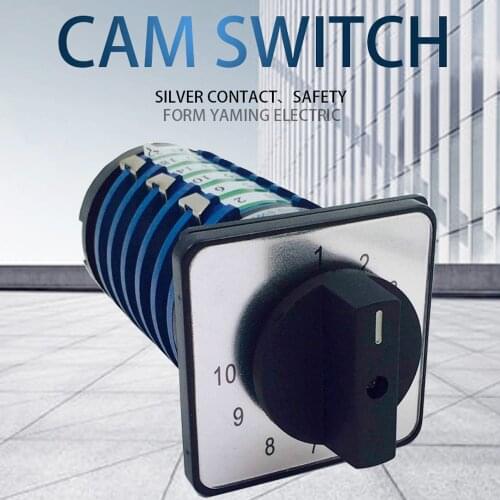 KDHC-32/6*10 Rotary Welding Machine Welder Switch 32A 6 Phases 10 Positions Universal Changeover Cam Switches