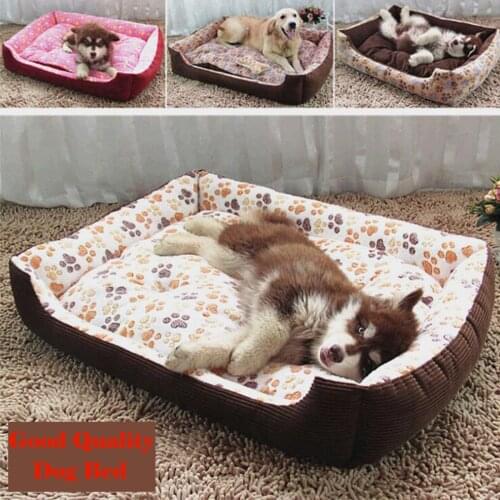 Factory Directly Dog beds For Large Pet dogs Corduroy Padded Waterproof Washable Pet House Mat Soft Sofa Kennel Dogs Cats House