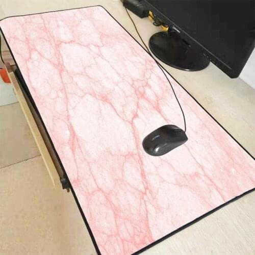 Pink Marble Large Mouse Pad for Gaming Player Desk Laptop Rubber Mouse Mat Mousepad Dropshipping Mats Office Desk