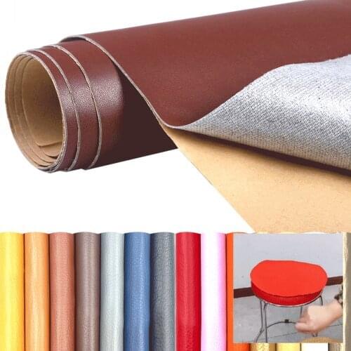 Self-adhesive Faux PU Leatherette Fabric Back Stick Repair Patch Sticker For Clothing Sofa Car DIY A4/20*120cm Sheet/Small Roll