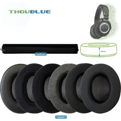 THOUBLUE Replacement Ear Pad For Audio Technica ATH-M50x, ATH-M50xBT, ATH-M40x, ATH-M30x, ATH-M20x, ATH-M70x, ATH-MSR7 Earphone