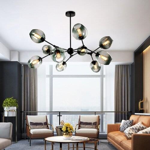 Modern Nordic Minimalist Chandelier Creative Living Room Chandeliers Indoor Home Decor Dining Room Hanging Lamp Restaurant Light