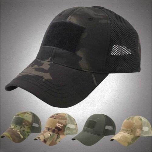 Outdoor Sport Baseball Caps Men Outdoor Hunting Camouflage Jungle Airsoft Tactical Hat Men Adjustable Hunting Hiking Fishing Cap