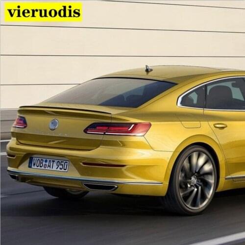 For Volkswagen Arteon CC Spoiler High Quality ABS Material Car Rear Wing Primer Color Spoiler For Volkswagen CC Spoiler 2019
