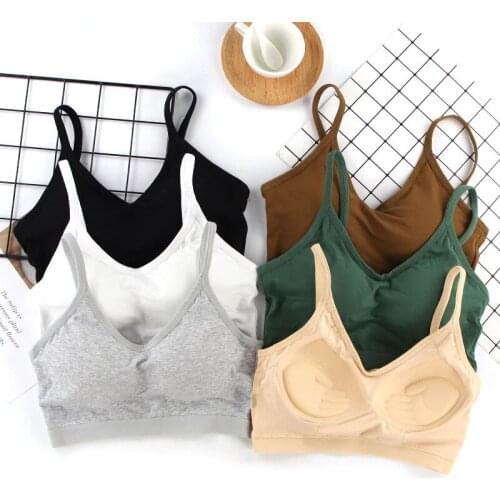 Gym Tops Fitness Sports Bra Women Yoga Underwear Padded Wireless Running Vest Female Workout Active Wear Training Anti-Sweat