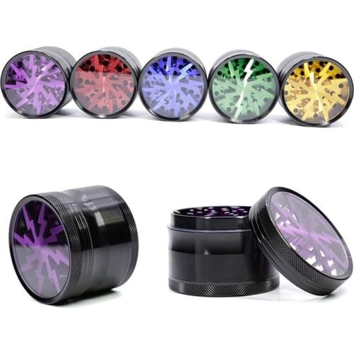 Herb Spice Grinders, Metal Aluminum Alloy Mini Handheld Tabacco & Pollen Grinder 63mm