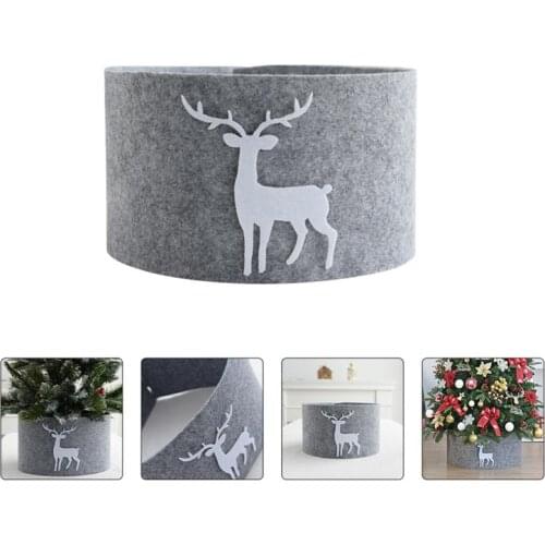 Christmas Tree Skirt Christmas New Year Home Decoration Soft Xmas Tree Cover White PP Snow Cotton Christmas Tree Cover Skirt