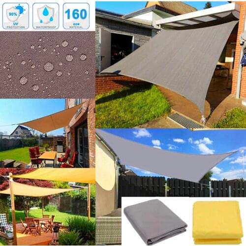 Sun-Shelter Waterproof SunShade Sail Outdoor Rectangle Shade Sail Garden Terrace Canopy Swimming Yard Sail Beach Car Awning