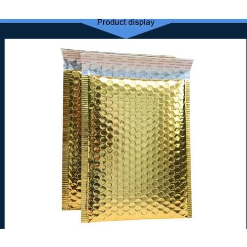 18*23cm Gold mailing bag gold Aluminum Bubble Mailing Envelope Bags Bubble Mailers Padded Envelopes Packaging Shipping Bag