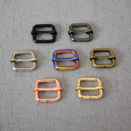 20 pcs/pack DIY Metal Heavy Duty Thickness Shoulder Leather Bag Strap Slider Adjustable Buckle