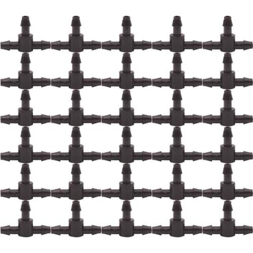 200PCS High Quality Three-way Barbed Connector Drip Irrigation System Automatic Plant Watering Garden Hose Micro Drip