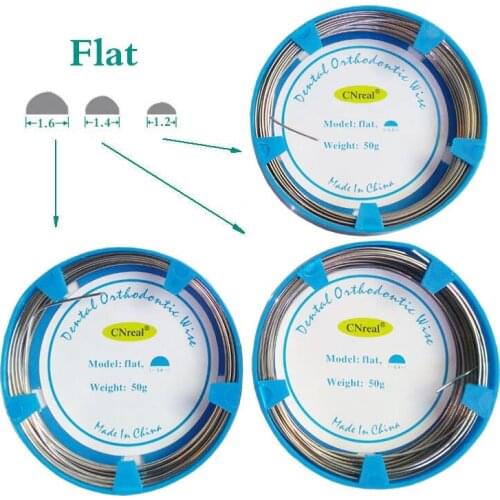 3 Rolls/Set Dental Occlusal Rests Flat Wire Stainless Steel (1.2/1.4/1.6mm) Teeth Orthodontic Surgical Material