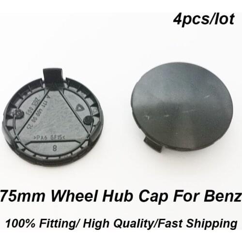 4pcs/set abs 75MM 3 pins Wheel Center Cap Covers Wheel Rim Hub Cap Black base For W211 W203 W204 W124 W201 W202 W212 W220