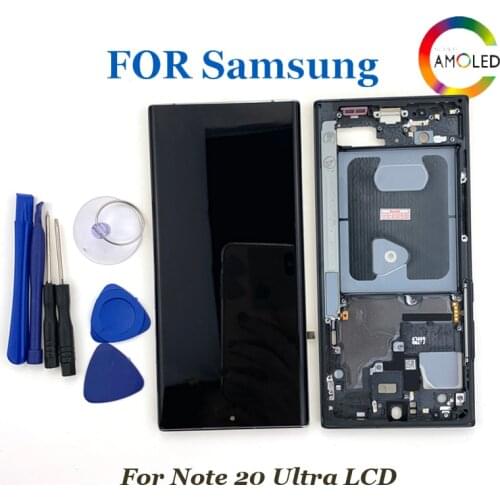6.9'' ORIGINAL AMOLED For Samsung Galaxy Note 20 Ultra 5G N986F N986B LCD Display Touch Screen Digitizer Assembly