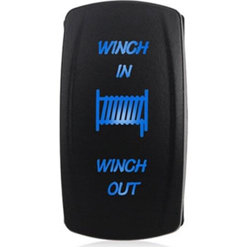 Car Auto 12v Momentary Light Button Rocker Toggle Switch Led Winch In Out On-Off-On 7pin