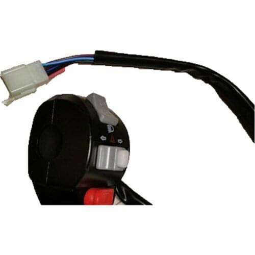 Drum brake 8 Wires Left Side Motorcycle overtaking light Horn switch for BWS