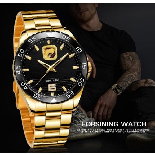 Forsining Watch Automatic Mens Mechanical Skeleton Wristwatches Luxury Men Business Waterproof Clock One DropShipping Relogio