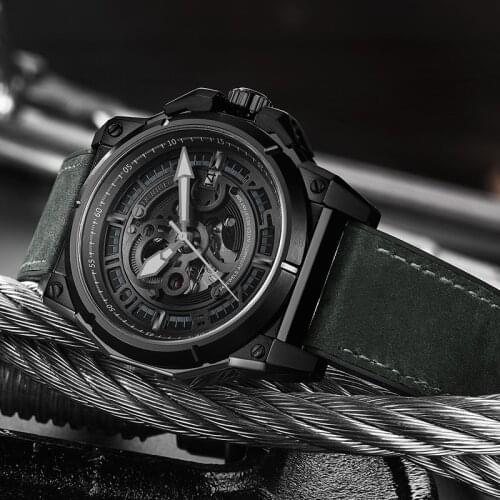 Top Brand Luxury Sport Watches for Men Mechanical Watch Waterproof Automatic Watches Sapphire rubber Clock relogio masculino