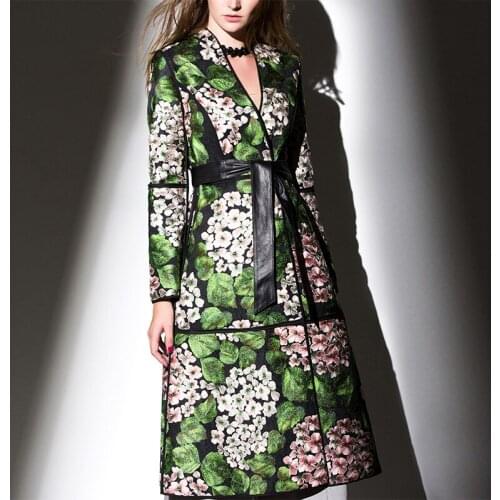 Double Faced Coat Women Real Sheepskin Leather Jacket Spring Autumn Windbreakers Embroidery Coat 17E08527PY-SJ MF317