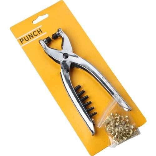 Reversible head punching riveting pliers, punching air eye pliers, multi-function riveting pliers punch