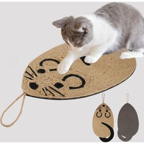 2021 New Style Toys For Cats Scratcher Mat Pet Products Claw Sharpener Sisal Rug Protection From Cat Scratching Posts furniture