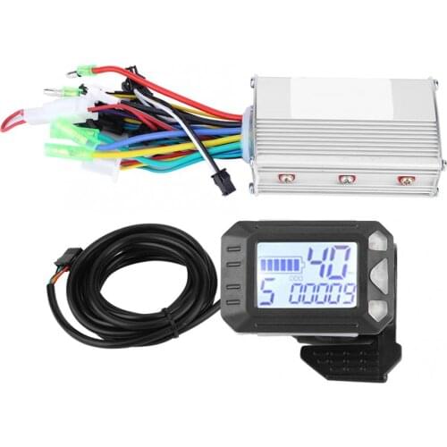 24V/36V/48V 250W/350W Electric Bicycle Brushless Controller LCD Display Panel Kit Electric Bike E-bike Scooter Controller Kit