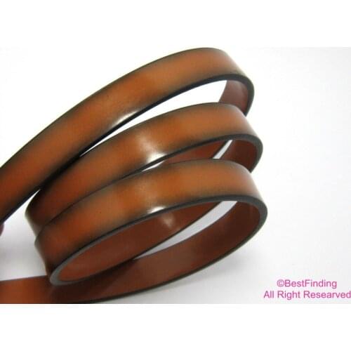 10mm Leather Brown leather cord Dark side 10x2mm leather strips