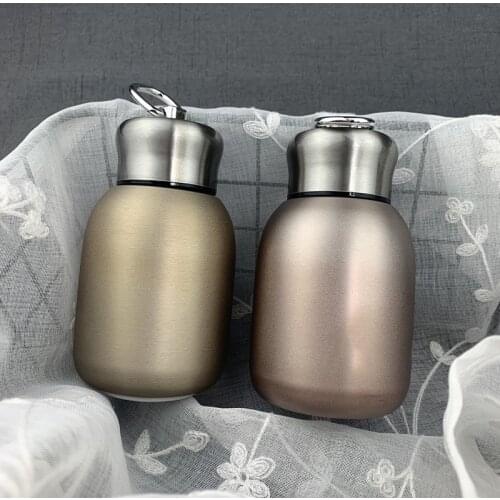 300Ml Creative Stainless Steel Thermos Bottle Frosted Vacuum Flasks Portable Student Belly Cup Travel Drink Water Bottle