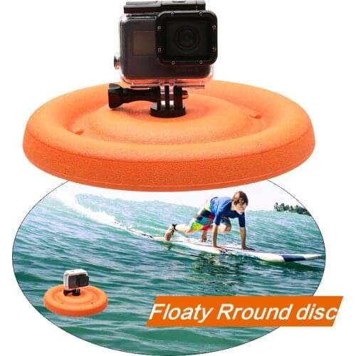 Multi-function Lightweight Round Floating Disc Dog Toy for Gopro 9 8 7 6 5 4 3 Yi 4K SJCAM Water Sports Camera Accessory