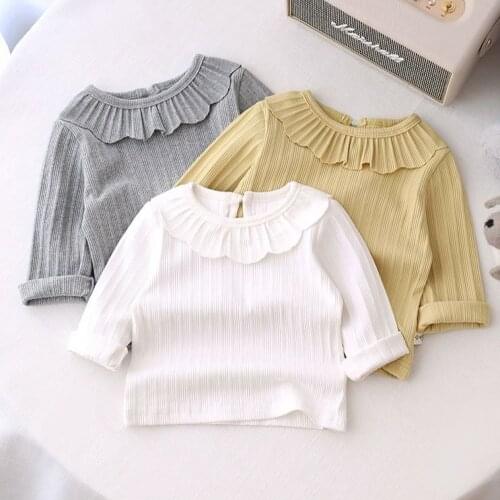 New 2020 Spring Autumn Toddler Infant Kids Baby Girls Clothes Children Long Sleeve T shirt Blouse Casual Clothing For Girls W385
