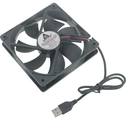 New chassis fan 12V high speed high air volume CPU cooling DC5V USB plug 24V 12cm computer power supply silent fan