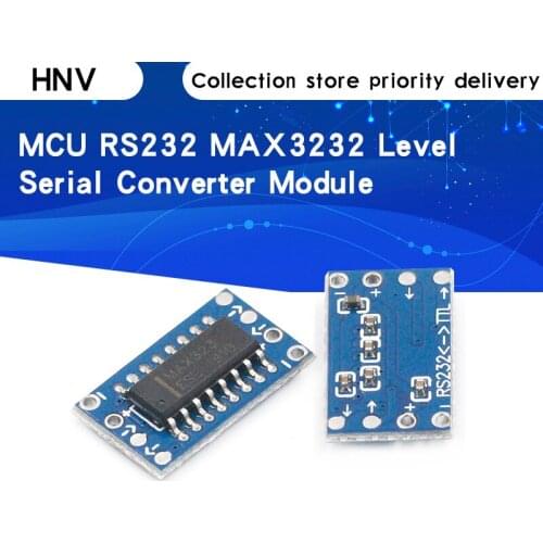 100pcs MCU mini RS232 MAX3232 level to TTL level converter board serial converter board module