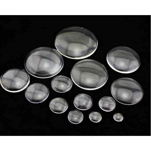 Craft DIY Transparent Round Flatback Glass Cabochon Dome No Hole 6mm-60mm