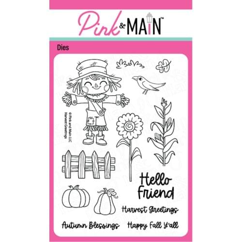 Scarecrow Clear Stamp and Metal Cutting Dies Stamps Scrapbook Diary Decoration Embossing Cut Dies Template Handmade New for 2021