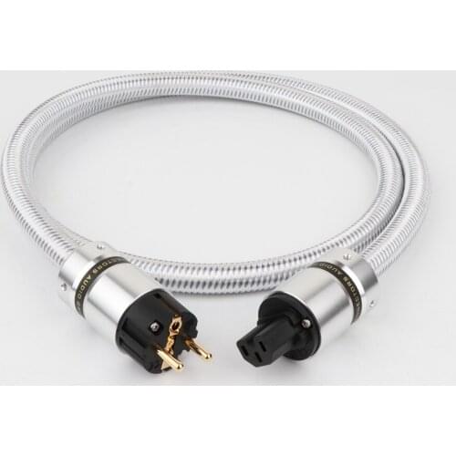 EU Schuko Power cable 5N OFC AC Mains Power Cord HIFI Power Cable For Subwoofer, Amplifier, DV/AV Audiophile