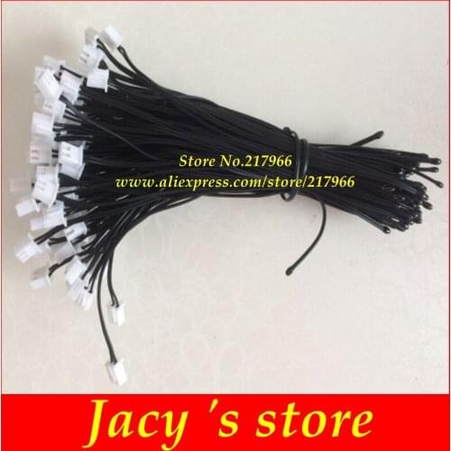 10K 1% B=3950 50cm cable length NTC thermistor, NTC temperature sensor with 2.54 pitch 2P terminal connector