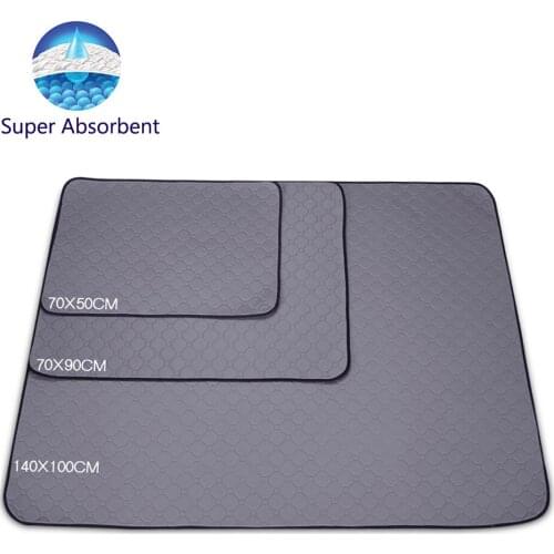 Highly Absorbent Reusable Washable Pet Training Pads with Leakproof Waterproof Bottom Fits Sofa Car Dogs house