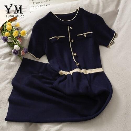 Синие летние платья YUOOMUOO China At AliExpress